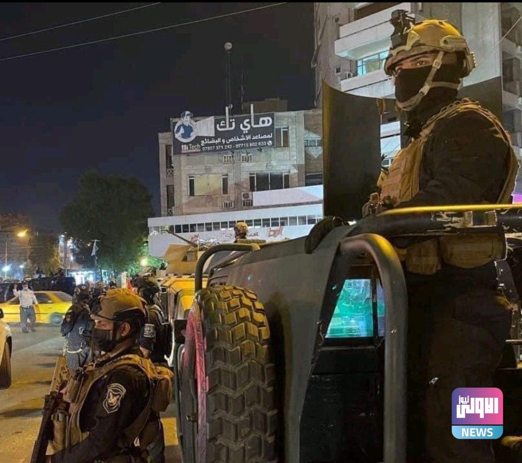 انتشار القوة التكتيكية في شوارع العاصمة بغداد (صور) 7 IMG ٢٠٢١١١٠٨ ٢٣٣١٤٢