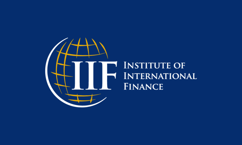 IIF logo card blue